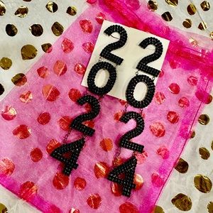 Class of 2024 sparkly earrings